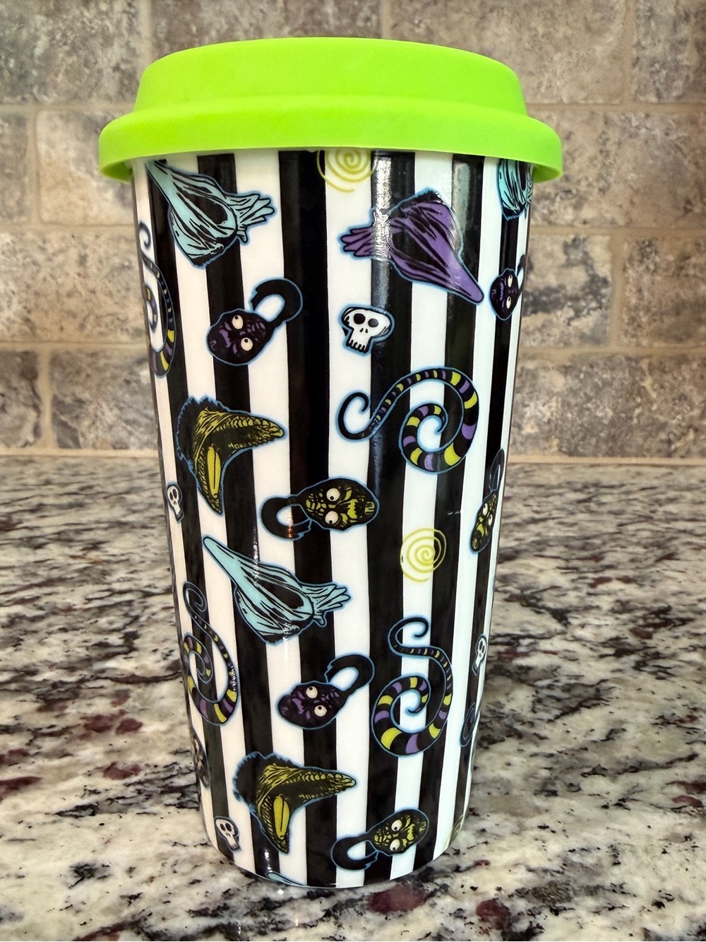 Spirit Halloween Beetlejuice Ceramic Cup